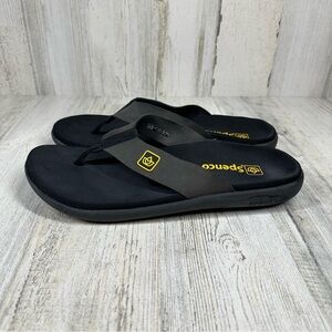 Spenco Women's Pure Memory Foam Flip Flop Sandals Size 9 Gray Black #874
